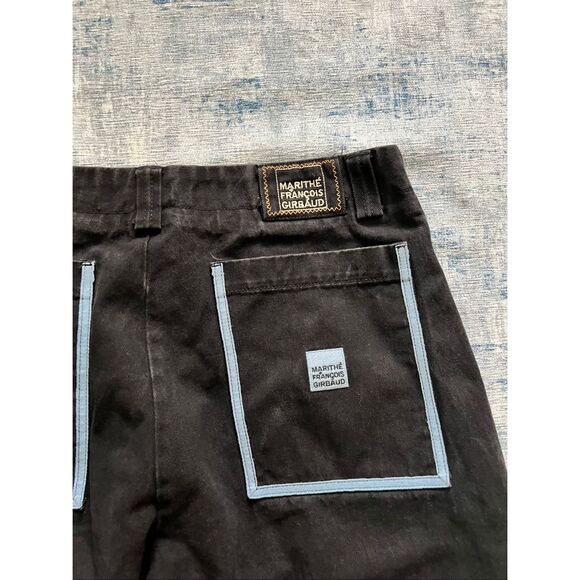 Marithe + Francois Girbaud Black Blue Shuttle Utility Cargo Pants 38 x 34 - Picture 6 of 8